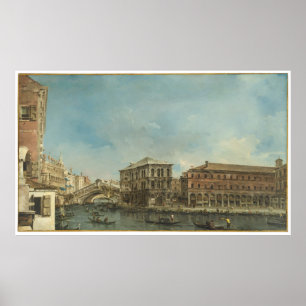 Poster Pont de Rialto avec le dei Camerlenghi de Palazzo