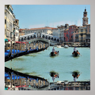 Poster PONT DE RIALTO - Venise - Canal Grande