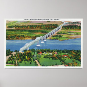 Poster Pont de Rip Van Winkle au-dessus du fleuve Hudson