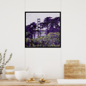 Poster Pont de soleil magique violet_saumon (Cuisine)