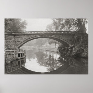 Poster Pont de Sprotbrough, Rivière Don photo vintage