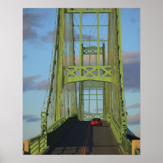 Poster Pont de suspension sur Little Deer Isle (Devant)