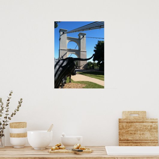 Poster Pont de suspension, Waco, TX (Cuisine)