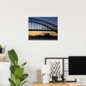Poster Pont de Sydney Harbour et Opéra de Sydney à 2 (Bureau à domicile)