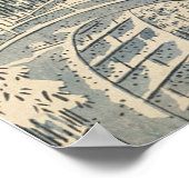 Poster Pont de tambour Meguro et Sunset Hill (Coin)