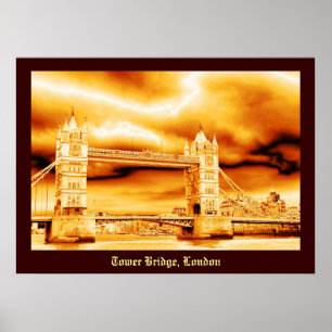 Poster Pont de tour en or