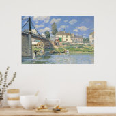 Poster Pont de Villeneu par Sisley Impressionist Paint (Cuisine)