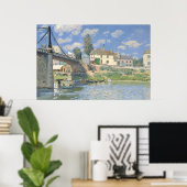 Poster Pont de Villeneu par Sisley Impressionist Paint (Bureau à domicile)