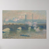 Poster Pont de Waterloo, Gray Day - Claude Monet Fine Art (Devant)