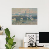 Poster Pont de Waterloo, Gray Day - Claude Monet Fine Art (Bureau à domicile)