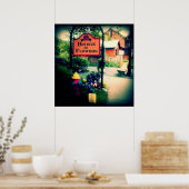 Poster Pont des fleurs (Cuisine)