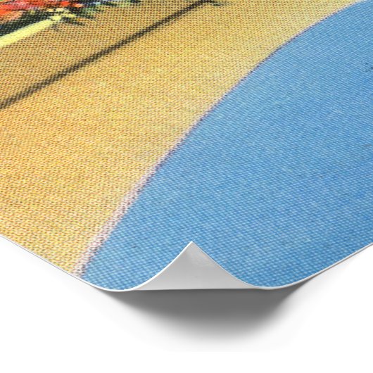 Poster Pont des fleurs de Shelburne Falls (Coin)