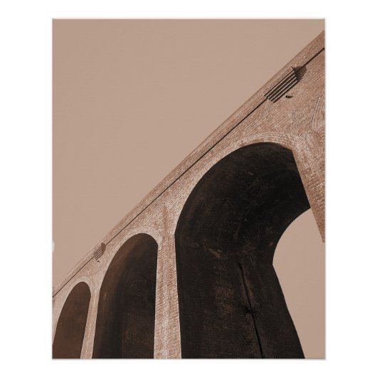 Poster Pont des Hauts - Brown (Devant)