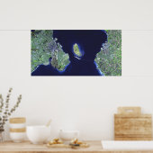 Poster Pont d'Oresund - Vue sur le siège (Cuisine)