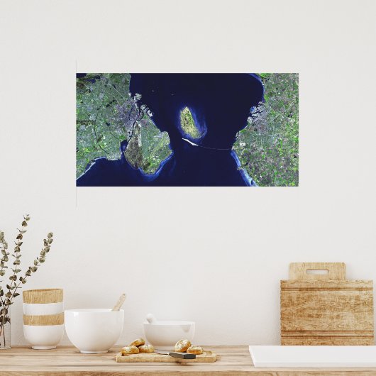 Poster Pont d'Oresund - Vue sur le siège (Cuisine)