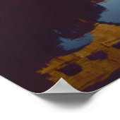 Poster Pont du Gard, rivière Gardon, Gard, Languedoc, (Coin)