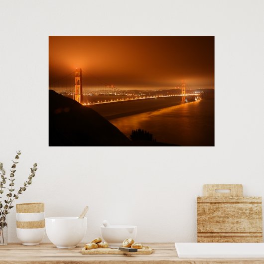 Poster Pont du Golden Gate de San Francisco (Cuisine)