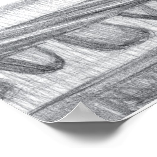 Poster Pont du métro (Coin)