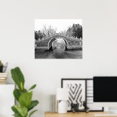 Poster Pont du Palais d'Été B&W (Bureau à domicile)