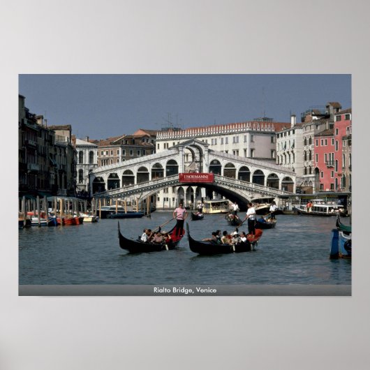 Poster Pont du Rialto, Venise (Devant)
