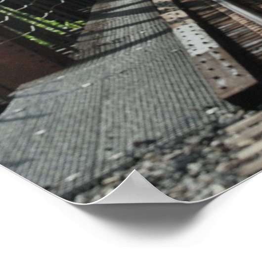 Poster Pont du vieux train (Coin)