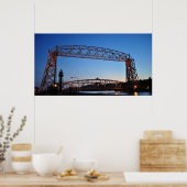 Poster Pont élévateur aérien Duluth Minnesota (Cuisine)