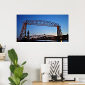 Poster Pont élévateur aérien Duluth Minnesota (Bureau à domicile)
