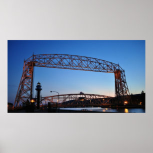 Poster Pont élévateur aérien Duluth Minnesota