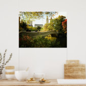 Poster Pont en Automne, Central Park, NYC, Toutes les tai (Cuisine)