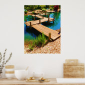 Poster Pont en bois du jardin japonais (Cuisine)