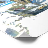 Poster pont en hiver (Coin)