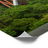 Poster Pont et maison coréenne à Chesu Island (Coin)