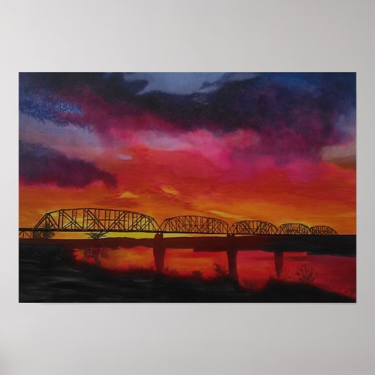 Poster Pont ferroviaire de Parker Arizona (Devant)