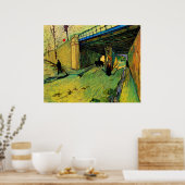 Poster Pont ferroviaire sur Montmajour par Vincent van Go (Cuisine)