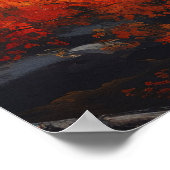 Poster Pont forestier d'automne (Coin)