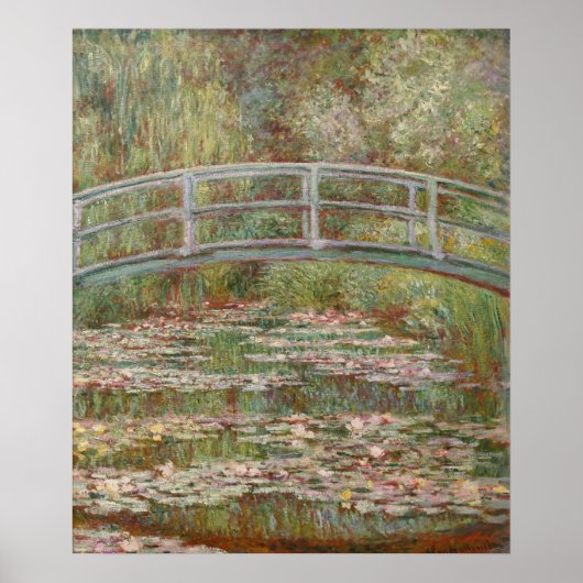 Poster Pont français de Monet Giverney (Devant)