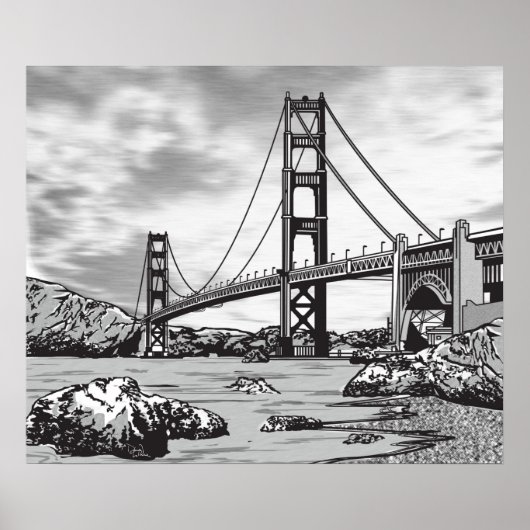 Poster Pont Golden Gate (Devant)
