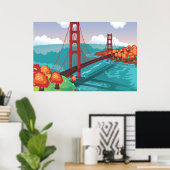 Poster Pont Golden Gate de San Francisco (Bureau à domicile)