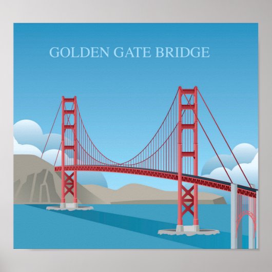 Poster Pont Golden Gate | San Francisco (Devant)