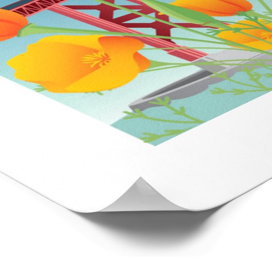 Poster Pont Golden Gate | San Francisco, CA (Coin)