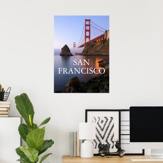 Poster Pont Golden Gate | San Francisco Californie (Bureau à domicile)