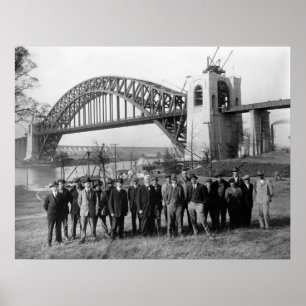 Poster Pont Hell Gate : 1916