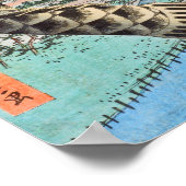 Poster Pont HIroshige Koi Kite Suido (Coin)