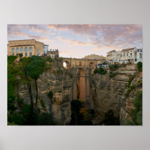 Poster Pont historique à Ronda Andalousie Espagne