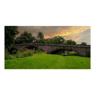 Poster Pont historique St. Asaph sur la rivière Elwy