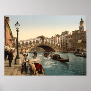 Poster Pont II, Venise, Italie de Rialto