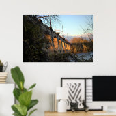 Poster Pont illuminé par l'affiche Sunlight (Bureau à domicile)