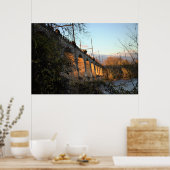 Poster Pont illuminé par l'affiche Sunlight (Cuisine)