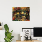 Poster Pont japonais (Bureau à domicile)