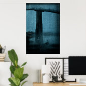 Poster Pont japonais à la nuit n° 1 (Bureau à domicile)